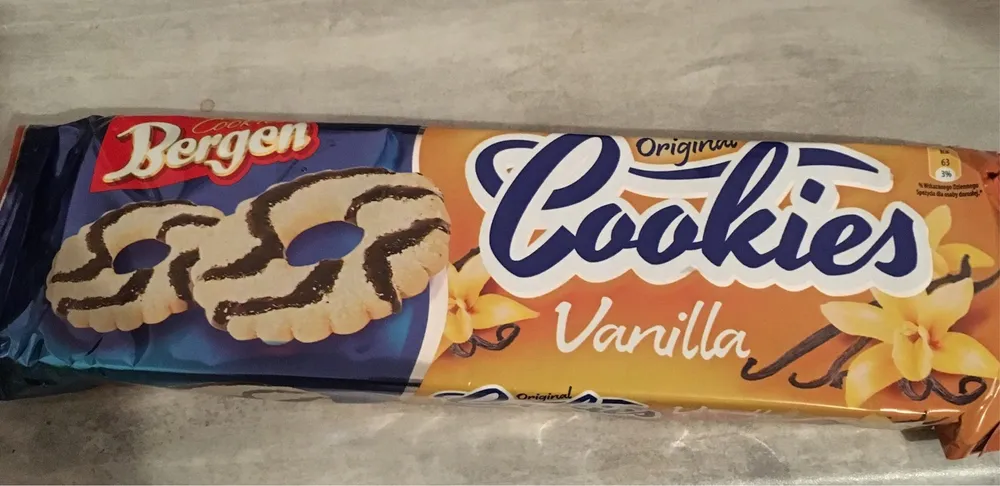 Bergen 105G Vanilla Cookies With Chocolate