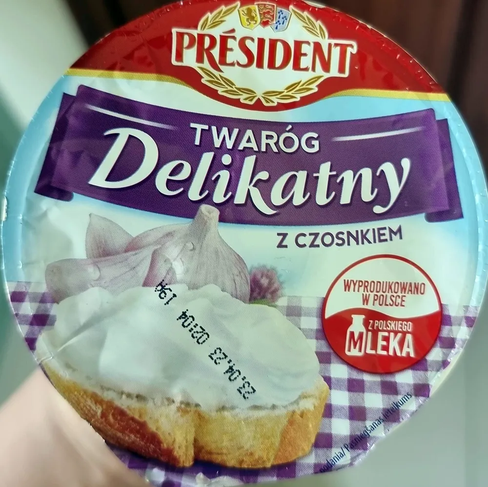 Twaróg delikatny z czosnkiem