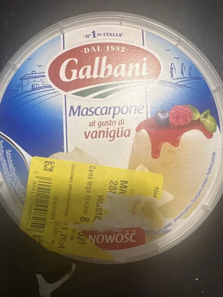 Mascarpone Al Gusto Do Vaniglia