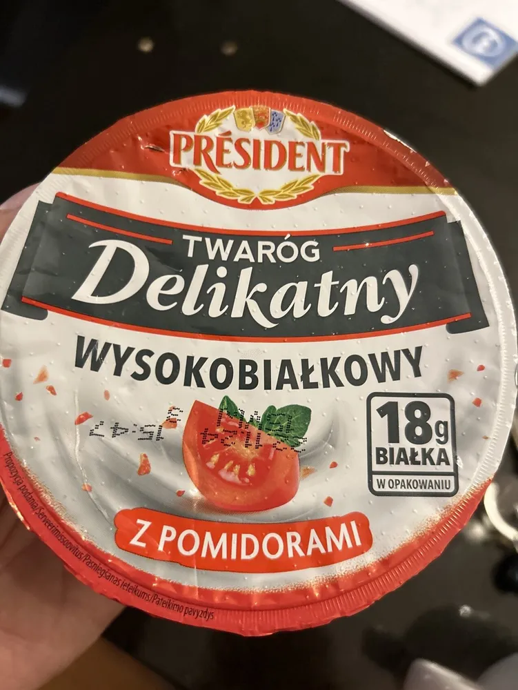 Twaróg Delikatny wysokobiałkowy Z Pomidorami