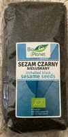 Unhulled black sesame seeds