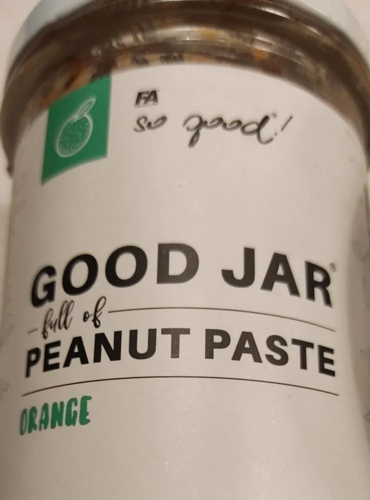 Good JAR peanut paste orange