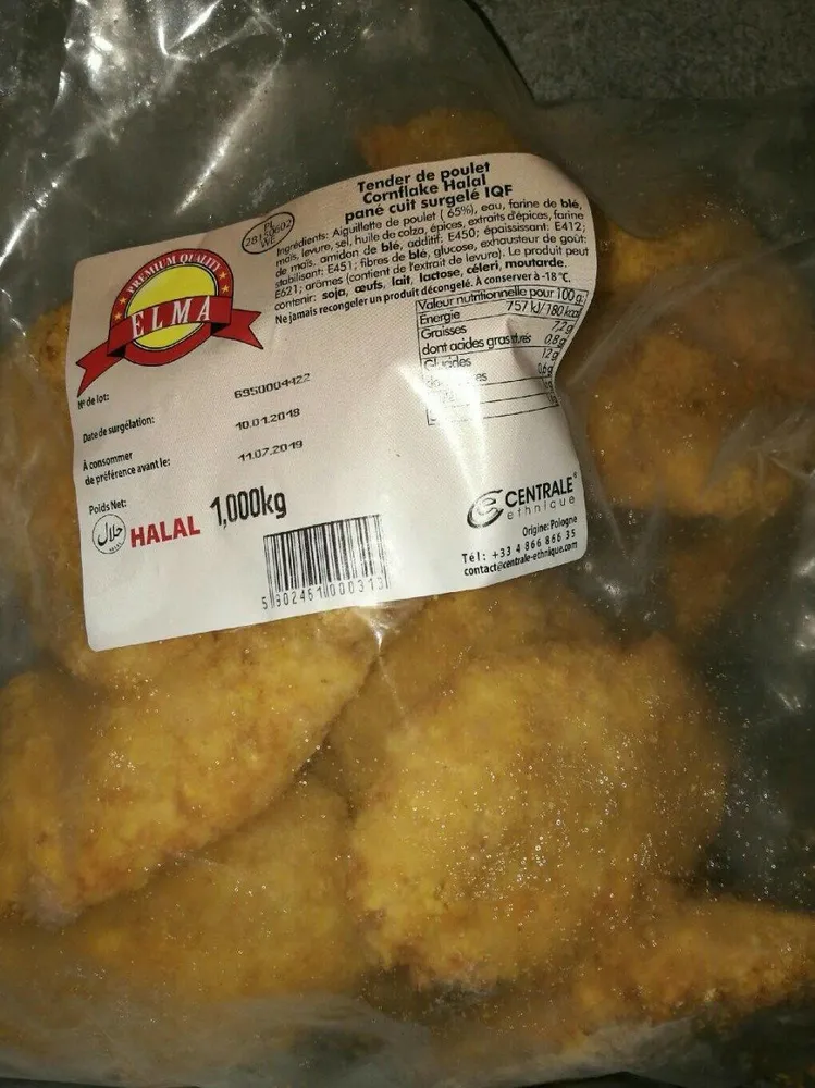 Tender de poulet cornflakes halal