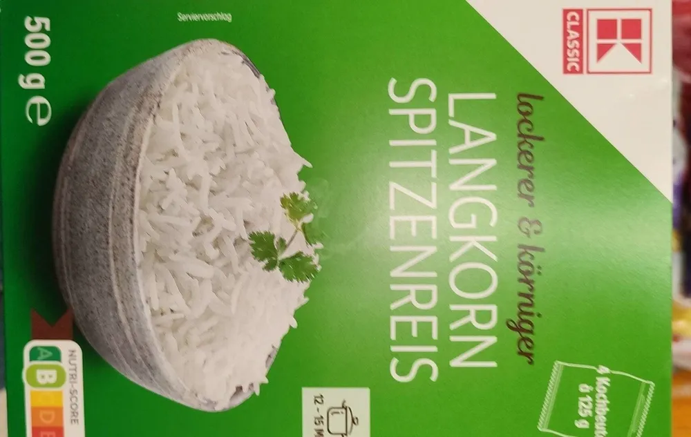 Langkornreis Beutel