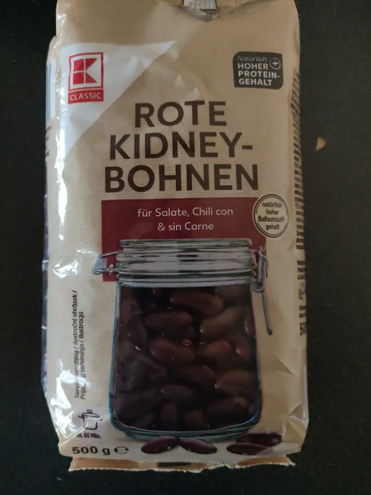 Rote Kidneybohnen
