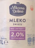 Mleko świeże bez laktozy 2,0%