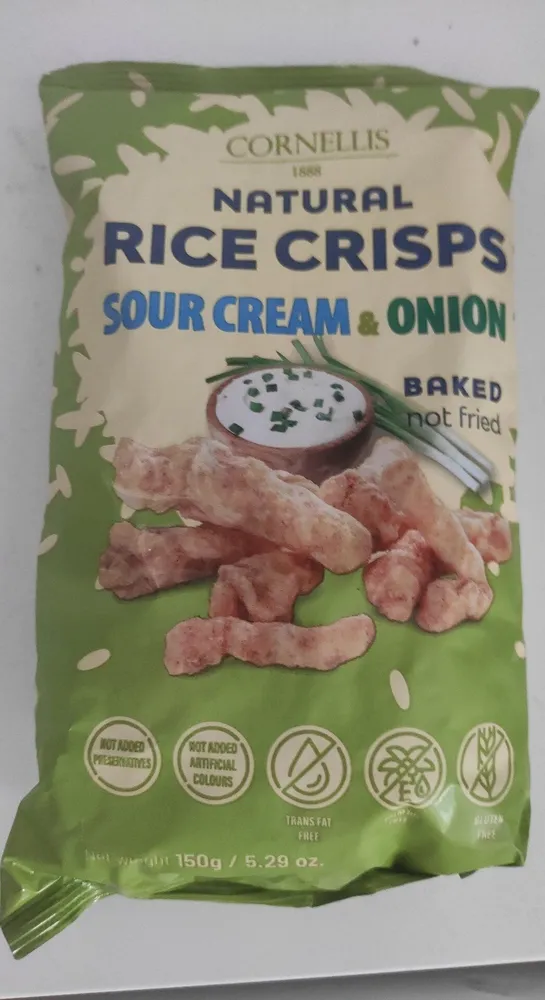 Rice Crisps Sour Cream & Onion