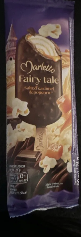 Salted caramel and popcorn ice cream