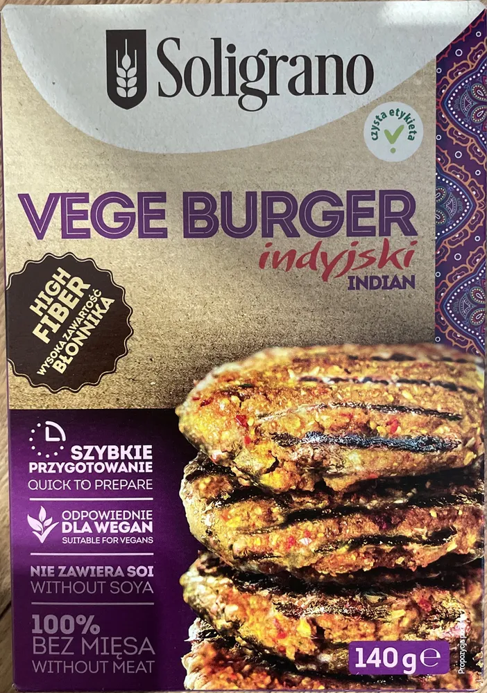 Vege Burger indyjski