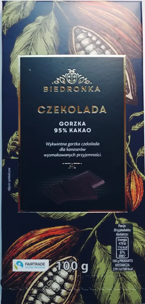 Czekolada gorzka 95% kakao