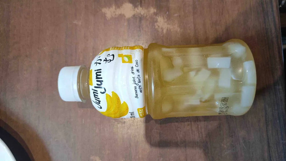 Banana juice with Nata de Coco