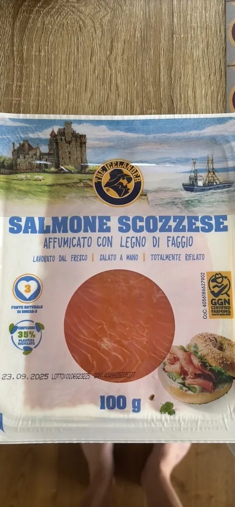 Salmone scozzese affumicato a freddo