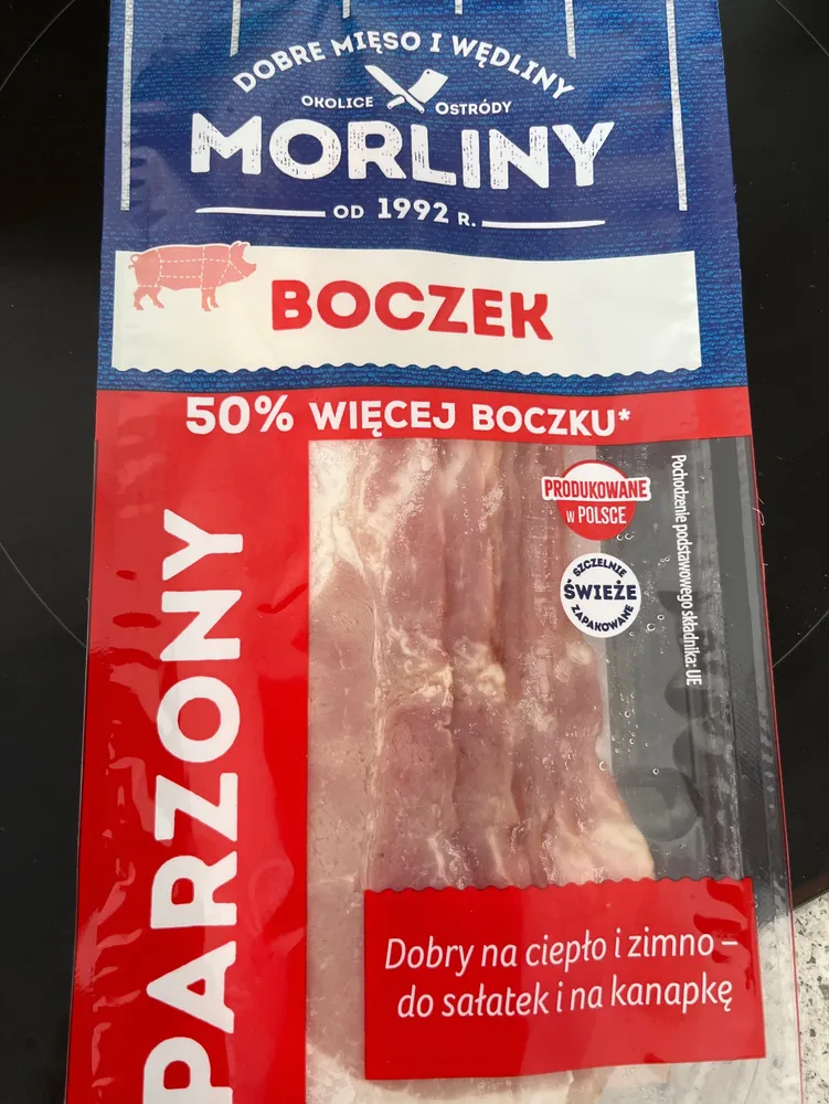 Boczek parzony