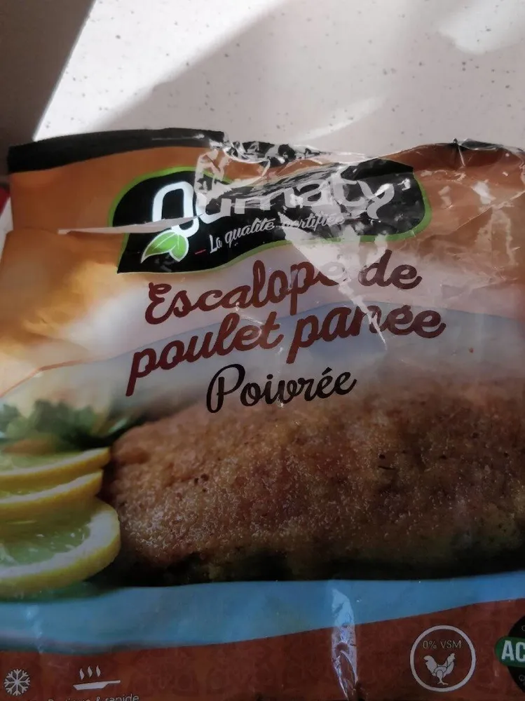 Escalope de poulet panée