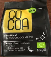Bananas in raw Chocolate 70%