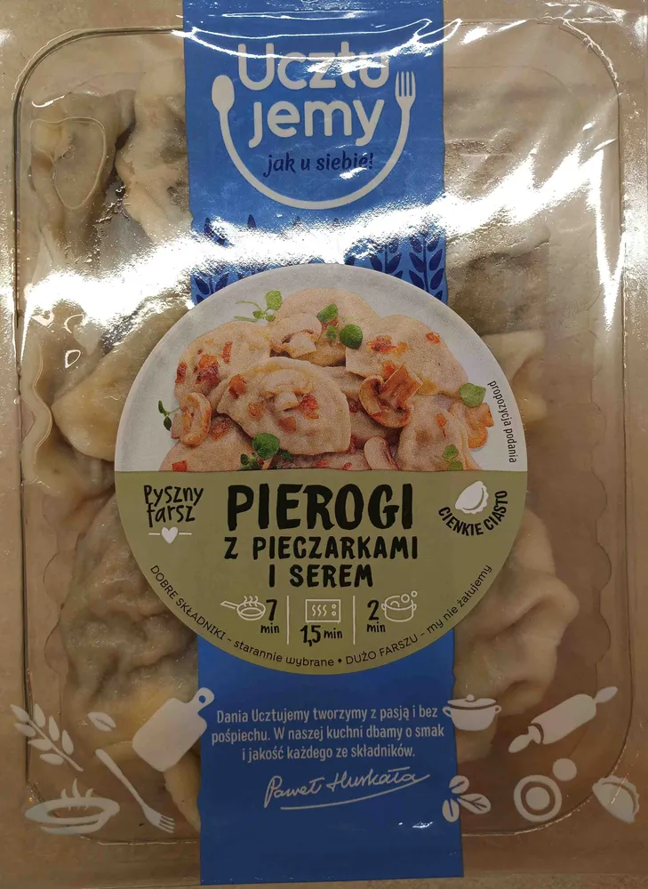Pierogi z pieczarkami i mozzarellą