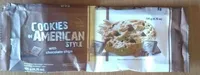 Cookies in american style with chocolate chips