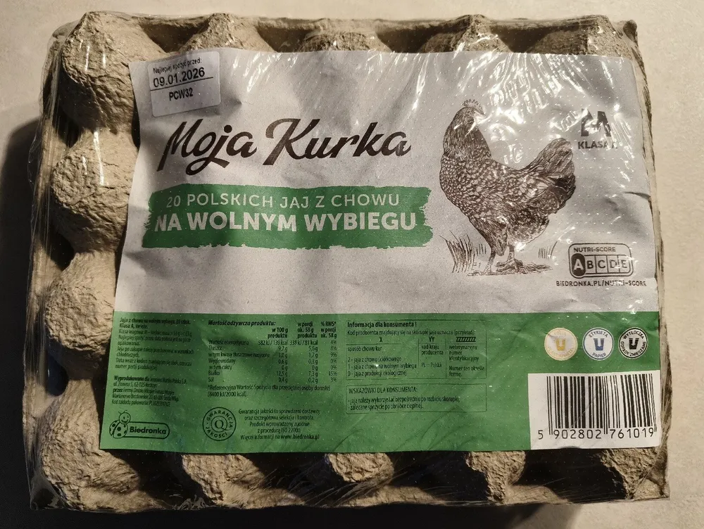Jaja z chowu na wolnym wybiegu