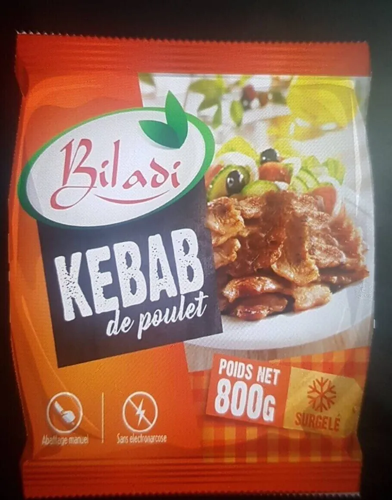 Lamelles de kebab 100% poulet