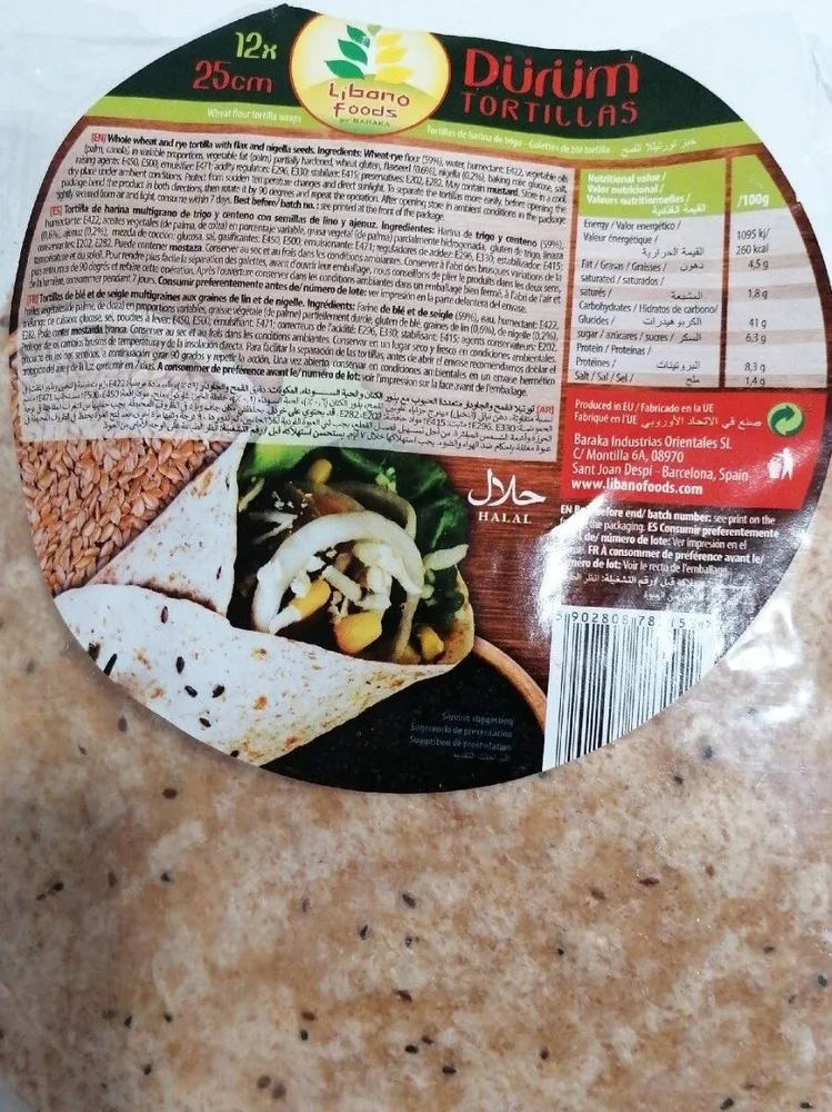 Durum tortilla