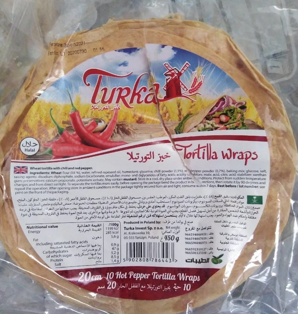 Tortilla wraps