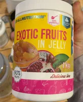 Exotic fruits in jelly