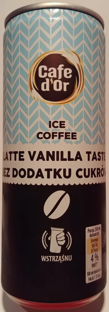 Napój mleczno-kawowy o smaku waniliowego latte.