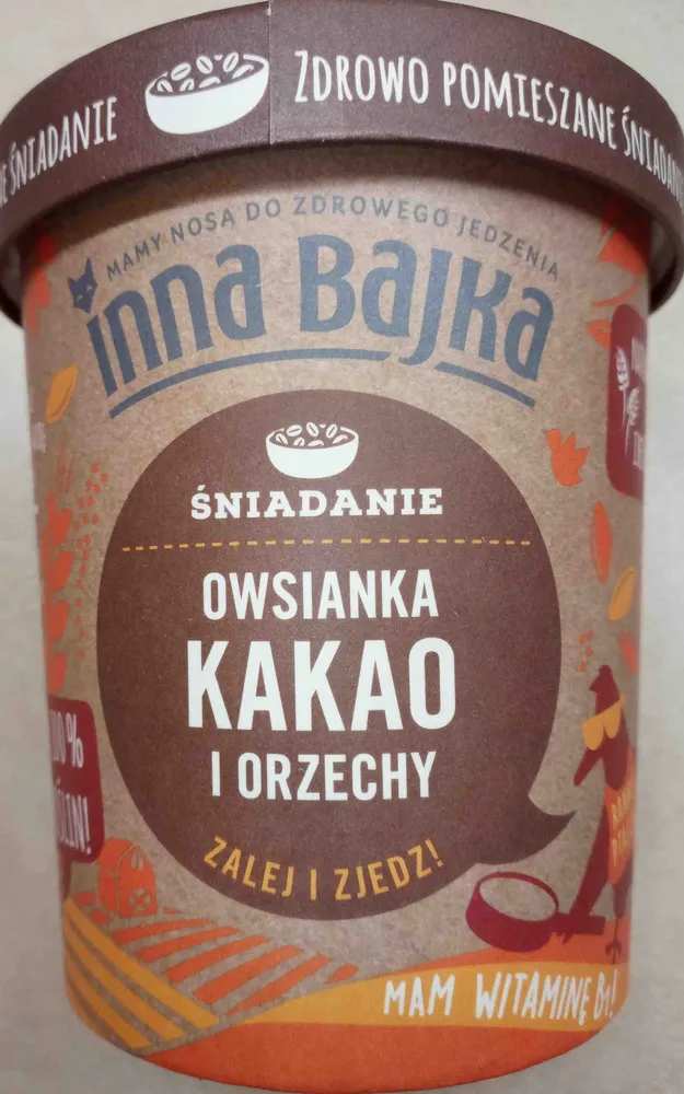 Owsianka kakao i orzechy