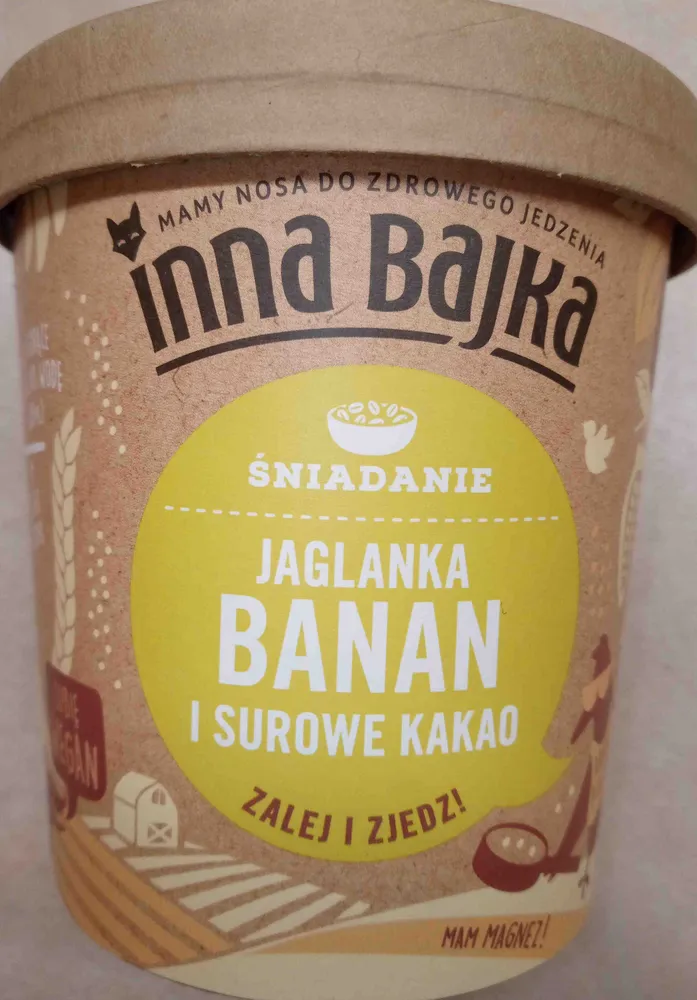 Jaglanka banan i surowe kakao