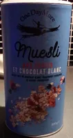 Muesli fruits chocolat blanc