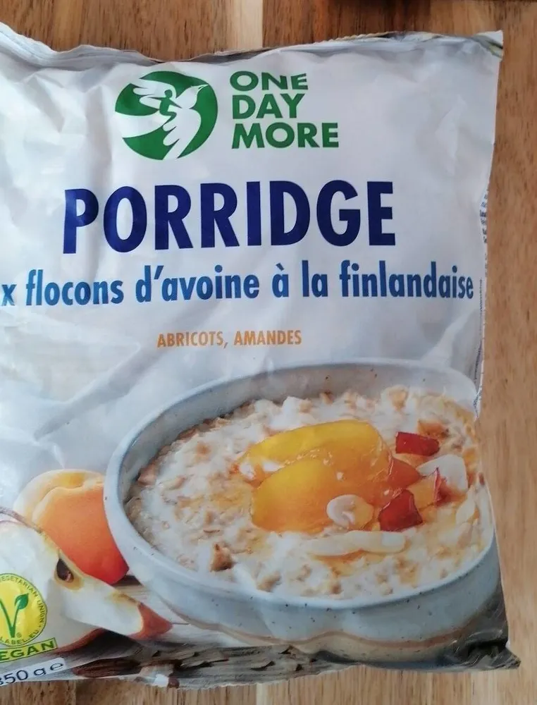 Porridge abricots amandes