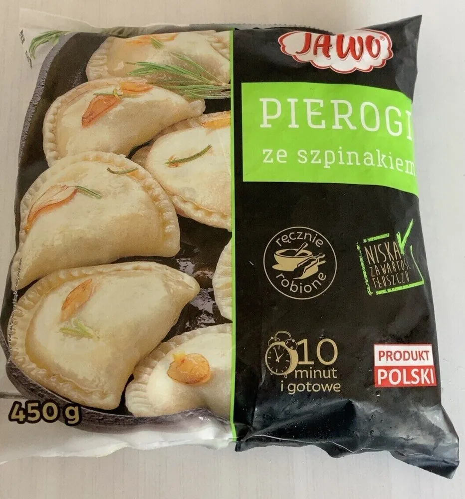 Pierogi ze szpinakiem