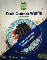 Dark quinoa waffle