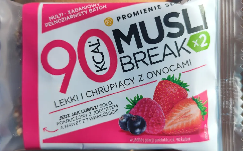 Baton musli z owocami