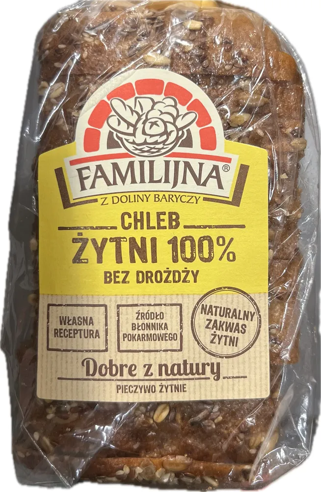 Chleb żytni 100% bez drożdży