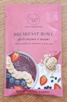 Misure of oat flames with Strawberry and chokeberry powder