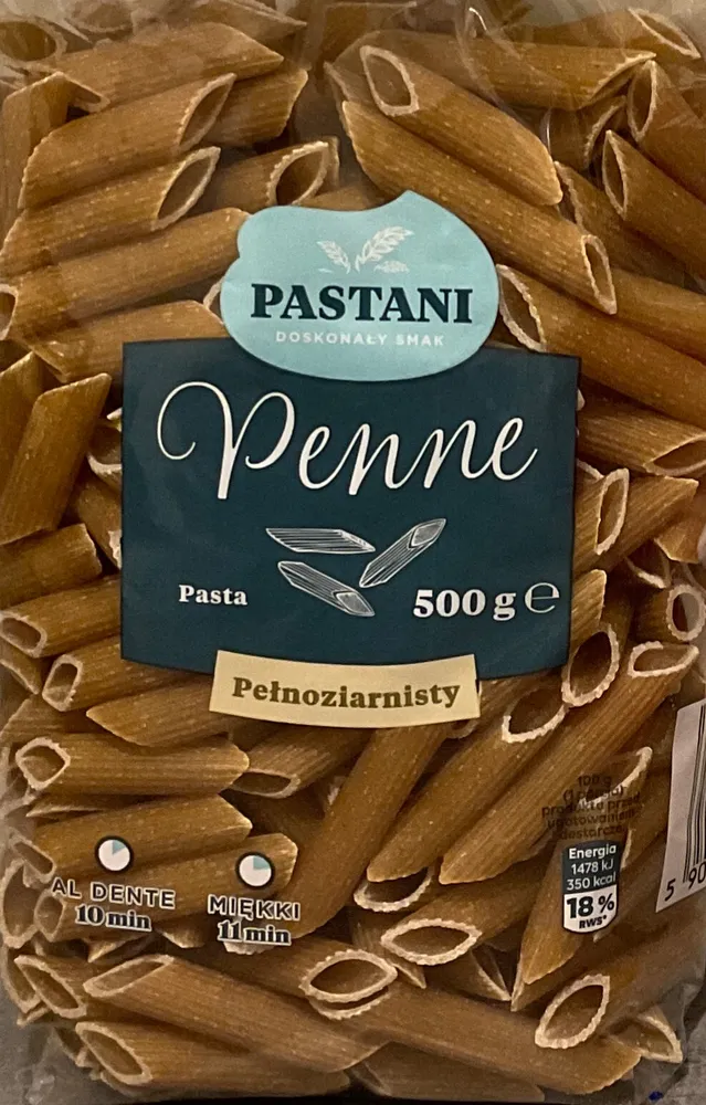 Makarom pełnoziarnisty pióra