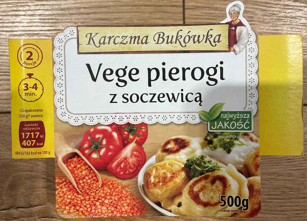 Vege pierogi z soczewicą