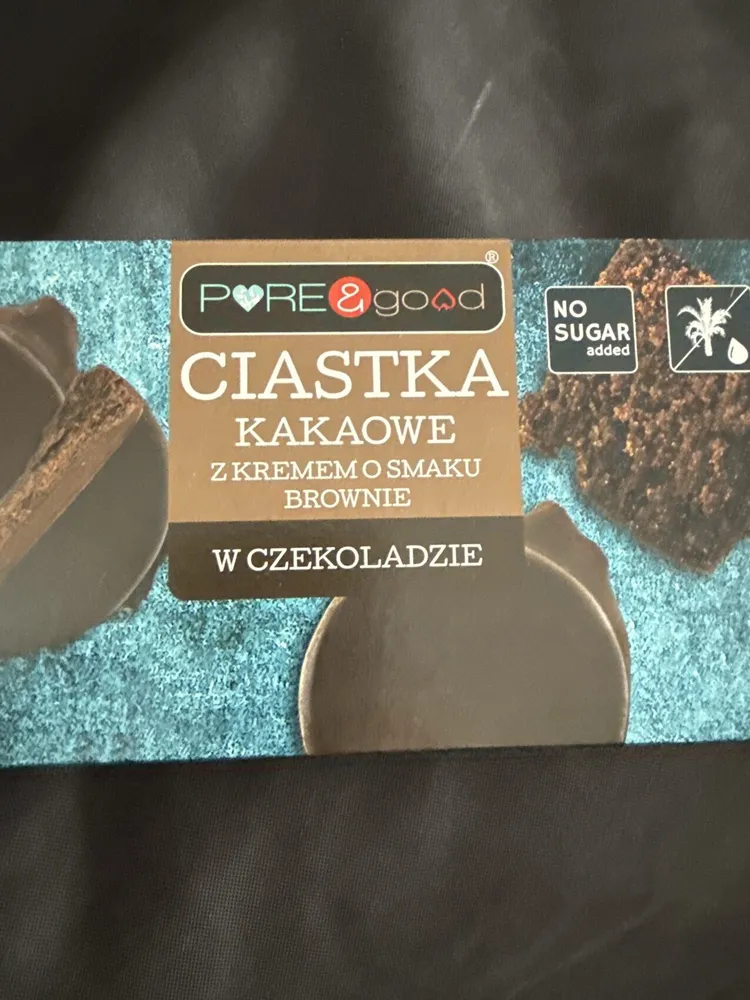 Ciastka kakaowe z kremem o smaku brownie