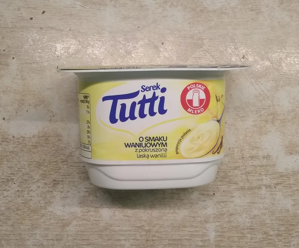 Tutti - serek o smaku waniliowym z pokruszoną laską wanilii