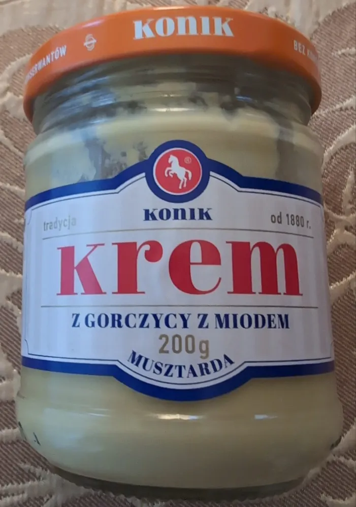 Krem z gorczycy z miodem