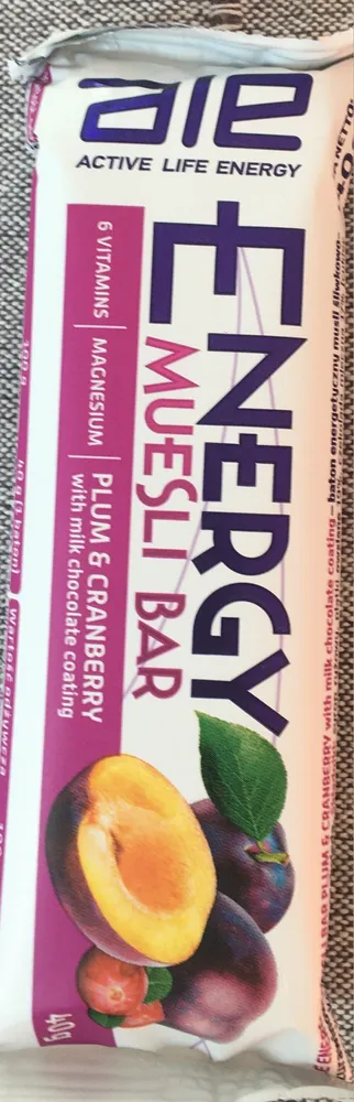 Energy Muesli Bar Plum & Goji Berry