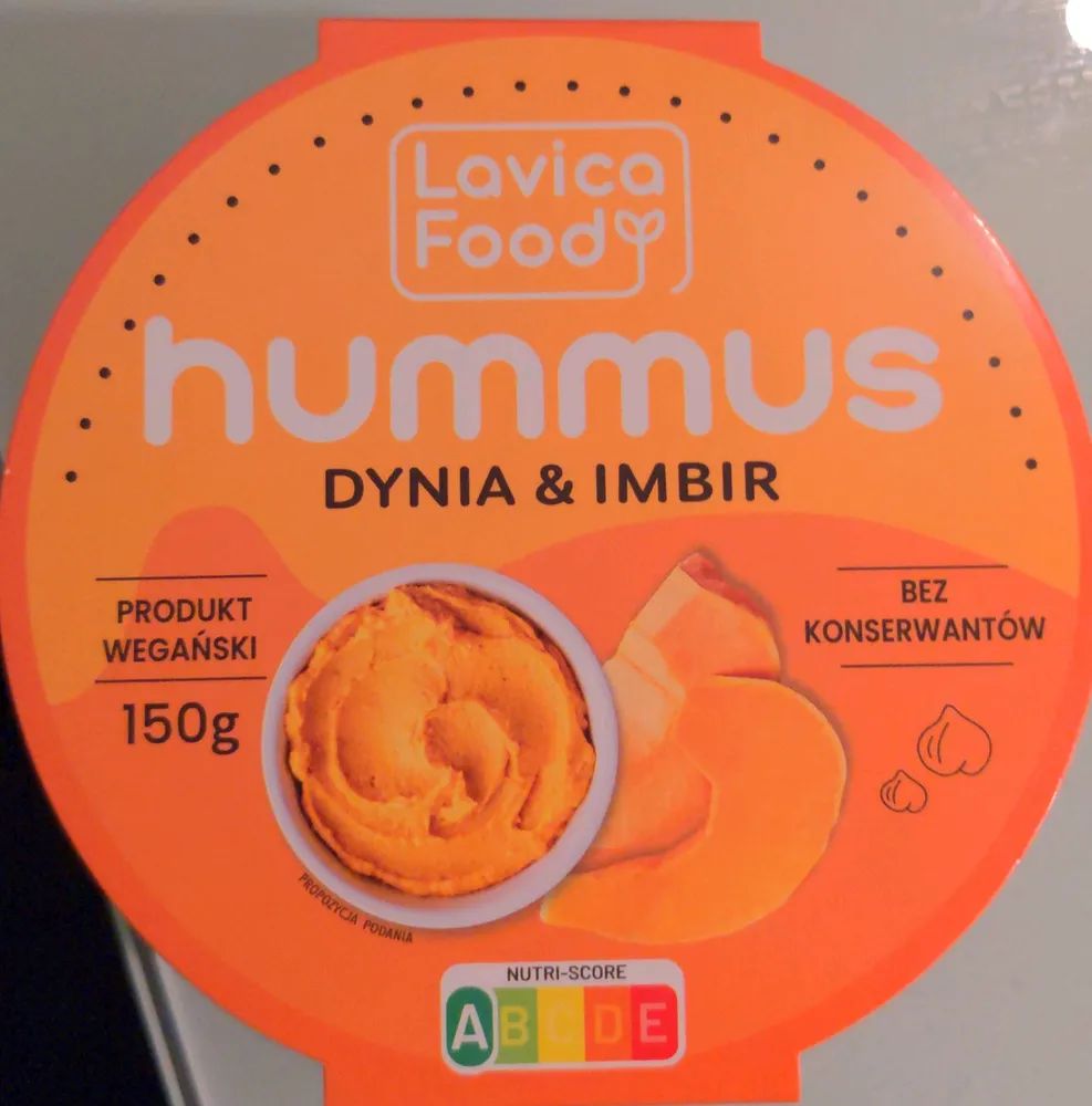 hummus dynia & imbir
