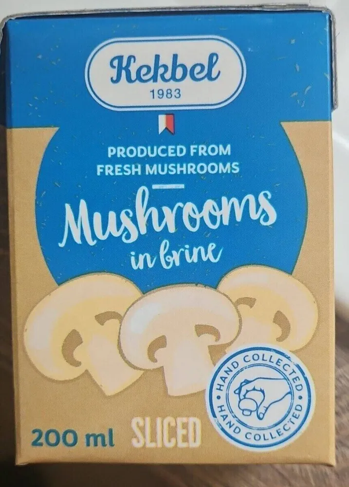 Mushrooms in brine slices