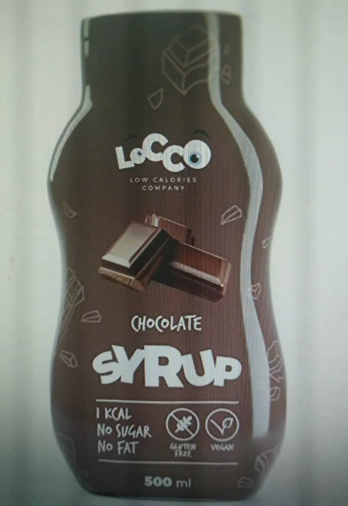LOCCO - Sirope de chocolate sin azúcar bajo en calorías