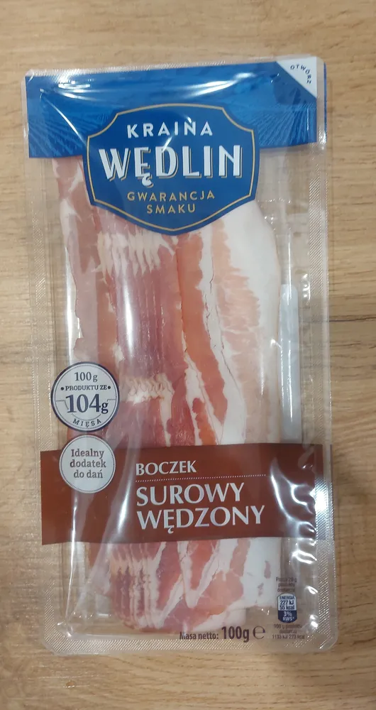 Boczek Surowy Wędzony