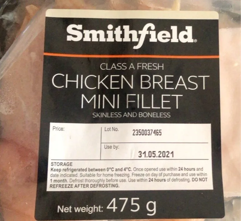Class A fresh chicken breast mini fillet