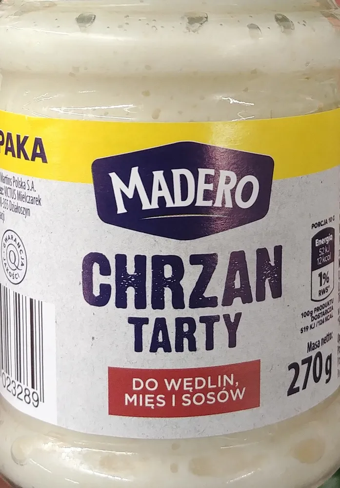 Chrzan tarty