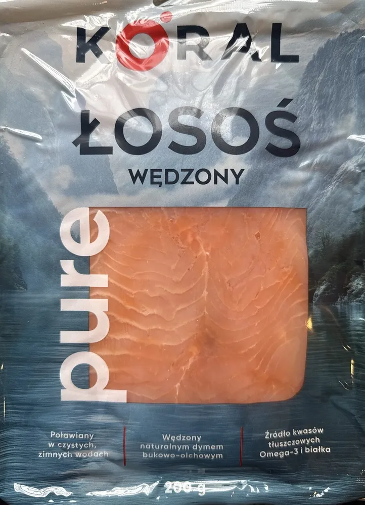 łosoś wędzony koral