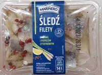 Śledź filety z trawą i piperzem cytrynowym